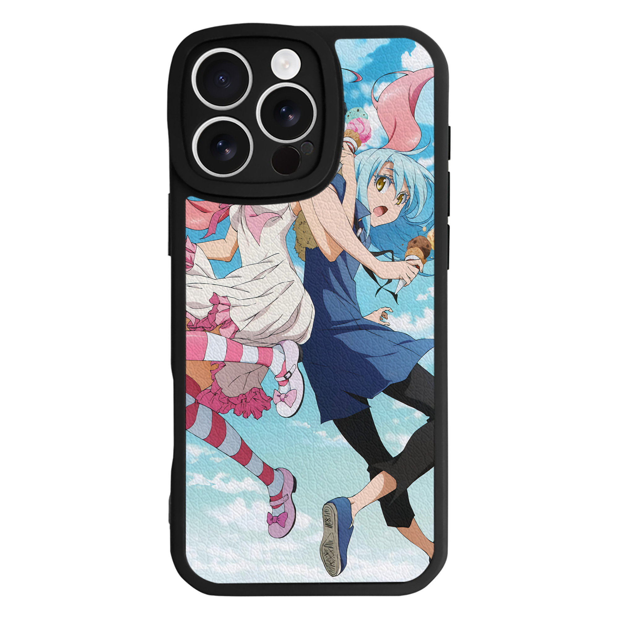 （画像用） 転スラ Regarding Reincarnated to Slime 【iPhone 16シリーズ対応】シリコンスマホケース（レザー調） 材質：シリコン